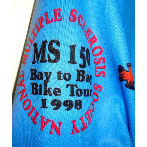 Bike Cycling Jersey National MS Multiple Sclerosis Society X Large Mens 1998 - Picture 5 of 7